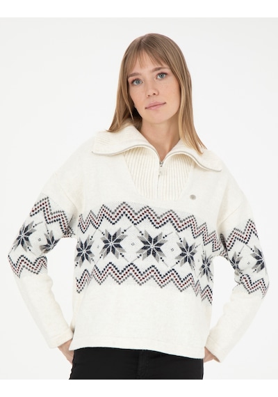 Pierre Cardin Kadın Ekru Triko Kazak 50280731-vr019 Ekru