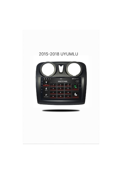 Snp Serisi Dacia Sandero / Stepway 2015-2018 Uyumlu 9 İnç Android Multimedya 6-128 Gb Hafıza Kablosuz Carplay + Geri Görüş Kamerası  9"