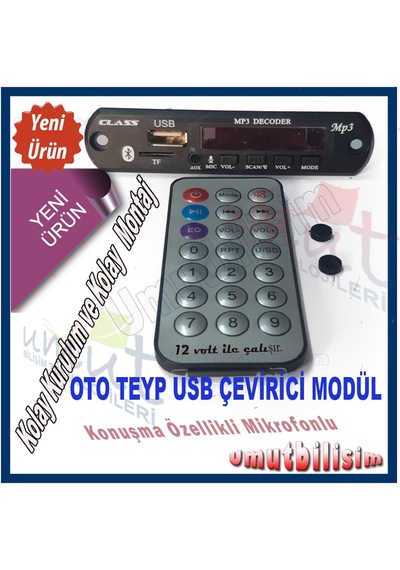 Renault Megane 1 Bluetoothlu Oto Teyp Usb-Sd-Aux-Mp3 Çevirici