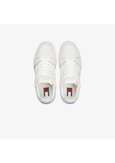 Tommy Hilfiger Tommy Jeans Retro Basket Kadın Beyaz Spor Ayakkabı En0en02818 Beyaz