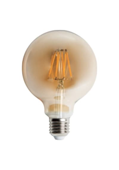 10 ADET CT 4286 Cata 6W G95 Glop Rustik Led 2700k Amber E27 Duy