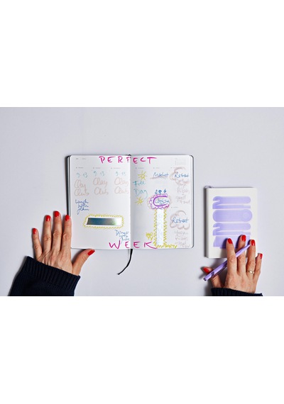Nuuna Weekly Diary S 2024 Eclectic Planlayıcı Noktalı Defter Çok Renkli
