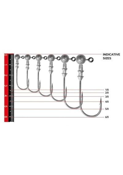 Nomura Nm90007030 Round Jig Head 3lü Paket İğne:3/0no 7gr Standart