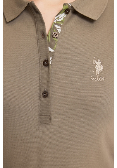 U.S. Polo Assn. U.s. Polo Assn. Kadın Haki Tişört Basic 50321798-vr027
