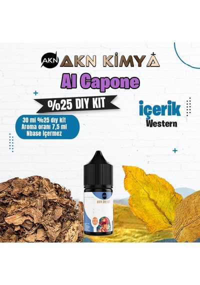 Capone Yoğun Dıy Kit Gıda Aroması %25 Oranda Aroma İçerir Hazır Değildir 30 Ml