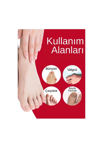 Ayak Baş Parmak Egzersiz Lastiği Hallux Valgus Bunyon Düzeltici Güçlendirici Aparat - 850294370