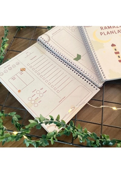 Ramazan Planlayıcı Cüz, Teravih, Oruç, Günlük Planlama, Hatim, Sticker Hediyeli Çok Renkli