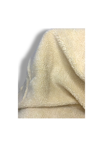 Ithal Snowtop , %80 Yün Peluş Kumaş Yüksek Kalite 50x150 Cm A Kalite Tekstil, Döşeme Açık Bej Açık Bej