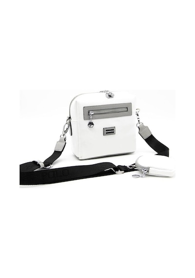 Silver & Polo Silver Polo Kadın Çapraz Çanta 1038 Beyaz-gri