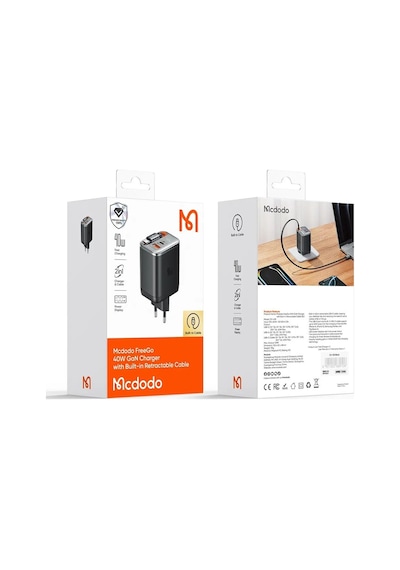 Mcdodo Ch-4281 40w Gan Typec Kablolu Hızlı Şarj Adaptörü