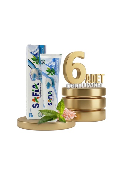 Safia Diş Macunu Yeşil Çay Ve Himalaya Tuzu 6x60 Ml