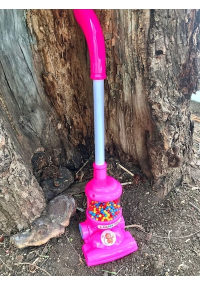Oyuncak Dikey Süpürge Pembe