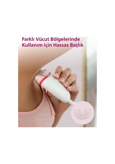 Bre255/05 Kablolu Epilatör,bacak İçin Kullanım,ışık Özellikli,3 Ek Parçalı,2 Hız Ayarı