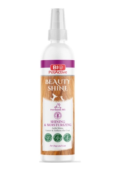 Bio Petactive Beauty Shine Kedi Köpek Tüy Parlatıcı Kıtık Açıcı Bakım Spreyi 100 Ml