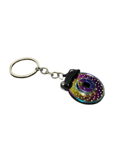 Hologramlı Disk Model Araba Anahtarlığı Metal