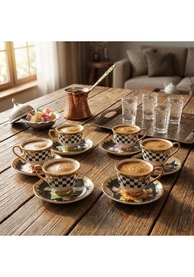 12 Parça 6 Kişilik Çay Fincanı Takımı Diğer