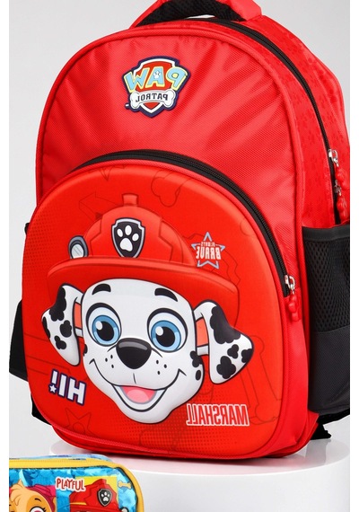 X Dekomus Lisanslı Paw Patrol Marshall 40 Cm Büyük Boy Okul Çantası Ve Kalem Çantası Seti Altın