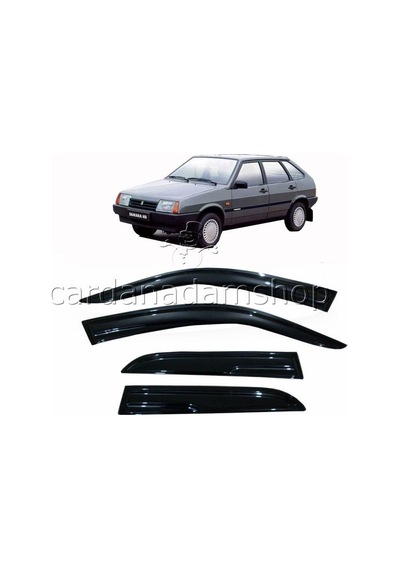 2000 Lada Samara 4Lü Cam Rüzgarlığı Tam Uyumlu Şık Tasarım Siyah