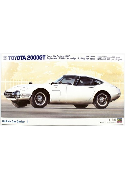 Hasegawa Hc1 21101 1/24 Ölçek, Toyota 2000gt 1967, Otomobil Plastik Model Kiti