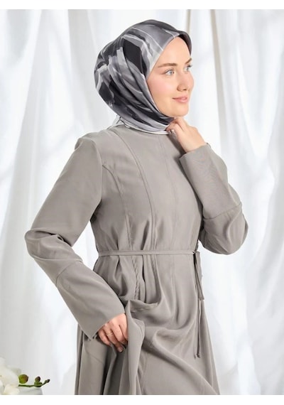 Silk Home Twill İpek Eşarp - 11545-05 Gri