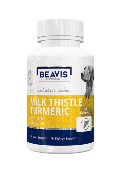 Beavis Milk Thistle Turmeric Köpek Böbrek Karaciğer ve  Sistemi  90 Tablet