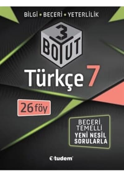 Türkçe 7.Sınıf 3 Boyut -  Tudem Yayınları