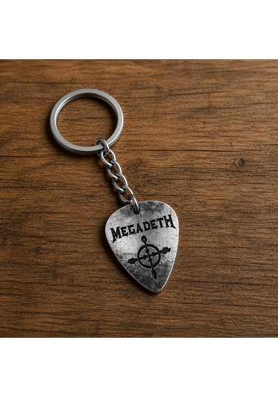 Megadeth Temalı Metal Pena Anahtarlık Unisex Rock Stil Aksesuar