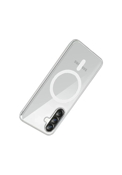 Samsung Galaxy A37 5g Combo Sert Şeffaf Magsafe Kapak - Şeffaf