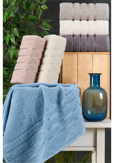 Eponj Home 6lı El Havlu Seti 50x85 You Lila-krem-mor-pudra-a.kahve-mavi Lila-krem-mor-pudra-a.kahve-mavi