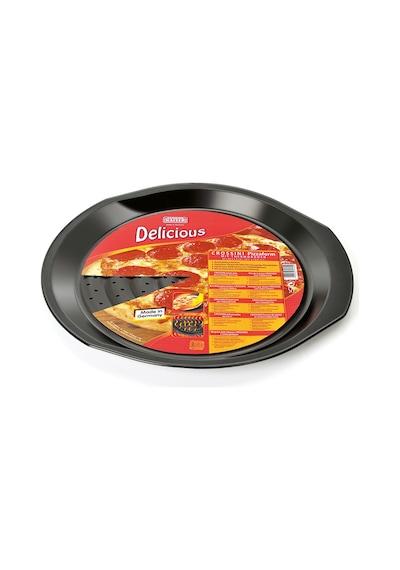 Kaiser Delicious Özel Taban Pizza Tepsisi Siyah