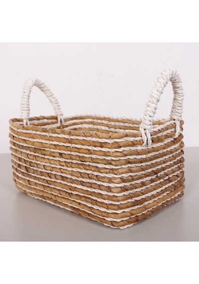 Yenice Muz Lif El Yapımı Küçük Sepet 23x32x16x23 Cm Cm Naturel