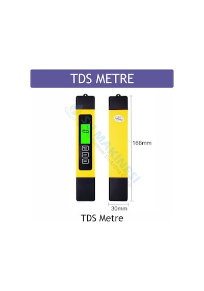 Tds Metre Su Ölçüm Cihazı Termometreli Işıklı