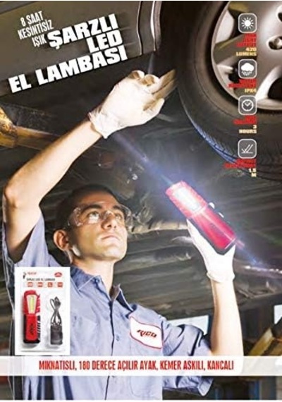 Tr Rico 013-rc0027 Şarjlı Ledli El Lambası Fener K16 240 Lm Lümen