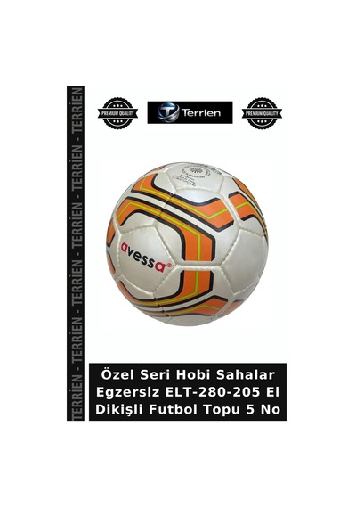 Özel Seri Hobi Sahalar Egzersiz Elt-280-205 El Dikişli Futbol Topu 5 No Çok Renkli