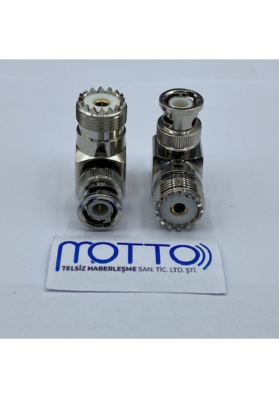 Bnc Erkek Sl16 Uhf Dişi Sağ Açılı 90 Rf Konnektör