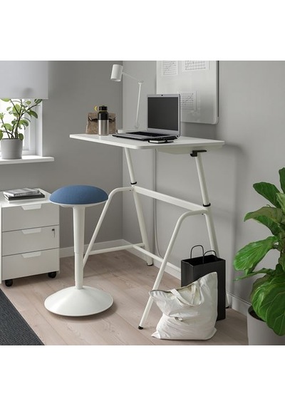 Ikea Nılserık Tabure, Beyaz-vissle Koyu Mavi