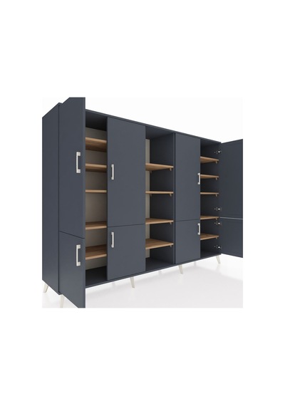 Hyperion Dolap 14 Raflı 8 Kapaklı 220x44x163 Antrasit-antrasit/ça Antrasit-antrasit/çam Hyperion Dolap 14 Raflı 8 Kapaklı 220x44x163 Antrasit-antrasit/ça Antrasit-antrasit/çam
