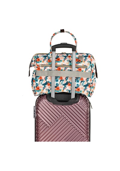 Lal Baby Baggage Bag Flowers Omuz Askılı Anne Bebek Bakım Çantası Çok Renkli