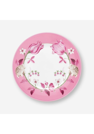 Pembe Porselen Kahvaltı Tabağı 23 Cm