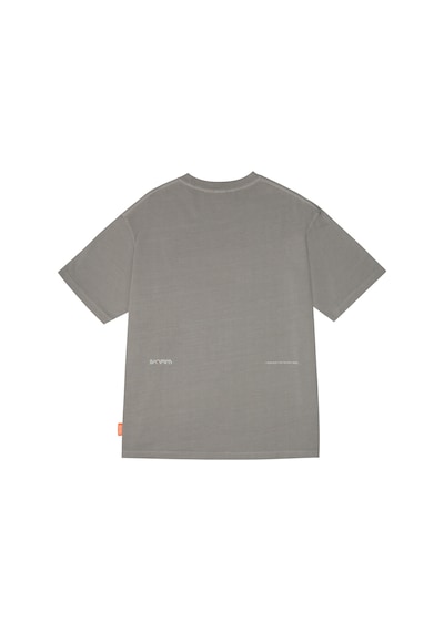 Skinarma Sonar Kısa Kollu Oversize Unisex Bisiklet Yaka Açık Gri Tişört Large