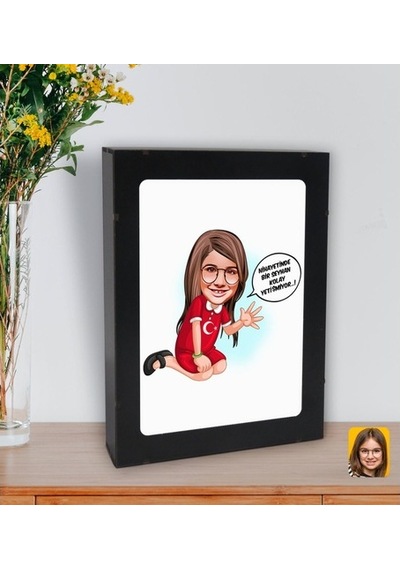 Kişiye Özel Isimli Kız Çocuk Kolay Yetişmiyor Karikatürlü Led Işı (508470753)