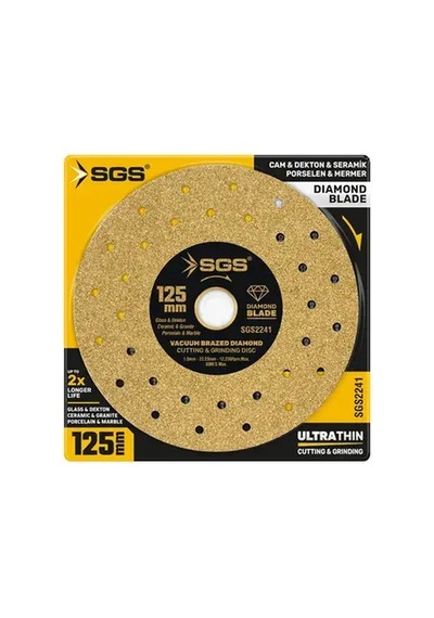 Sgs2241 - 125mm Profesyonel Dekton Porselen Hassas Elmas Kesici Gold