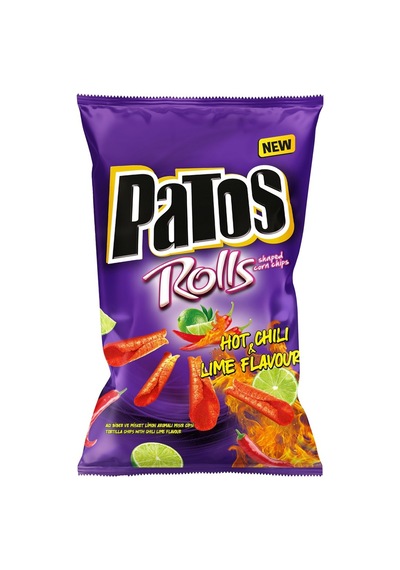 Patos Rolls Cips Süper Boy 135 G Chili & Lime Acı Ekşi Lezzet 5'li Avantaj Paketi - 5 Adet Tarı