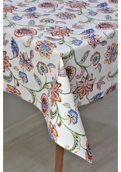 Elyaf Astarlı Silinebilir Pvc Muşamba Masa Örtüsü 1196-2 Kanaviçe-bordo