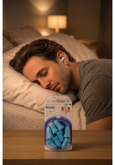 Swedsafe Sleep Kulak Tıkacı, 4 Çift, En Rahat Uyku İçin Özel Tasarım, Gürültü Azaltma,ultra Yumuşak Köpük Ve Yüksek Konfor