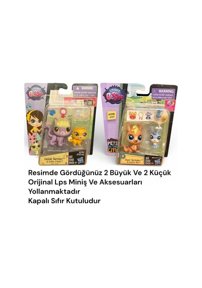 Lps Miniş 4 Lü Figür Seti Kapalı Kutu Aksesuarlı Koleksiyon Oyuncak