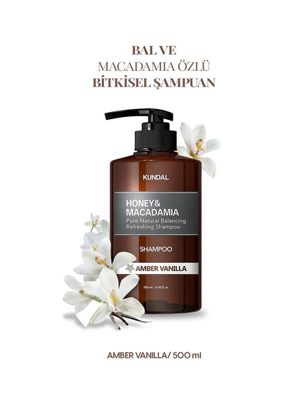 Kundal Honey & Macadamia Amber Vanilla Nature Şampuan 500 ML