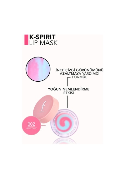 Flormar K-spirit Lip Mask Ultra Nemlendirici Ve Besleyici Dudak Maskesi 8682536107600