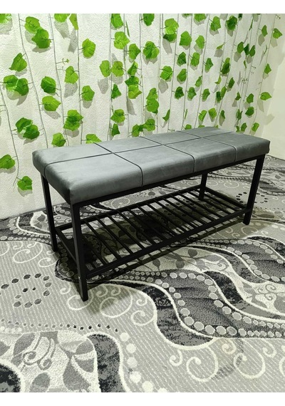 Özcan Metal Metal Ayaklı Raflı Bench Puf Bank Antre Mutfak Salon Yatak Odası Puf Bank 105 40 Gri Özcan Metal Metal Ayaklı Raflı Bench Puf Bank Antre Mutfak Salon Yatak Odası Puf Bank 105 40 Gri