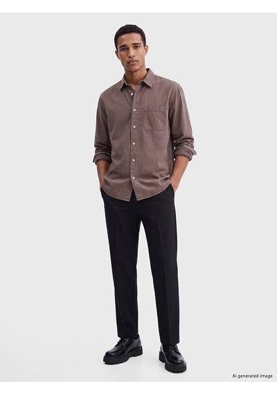 Lcw Vision Mürdüm Regular Fit Gabardin Erkek Gömlek